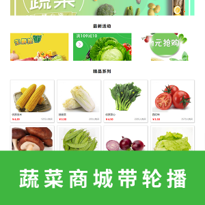 【商城类】蔬菜商城带轮播