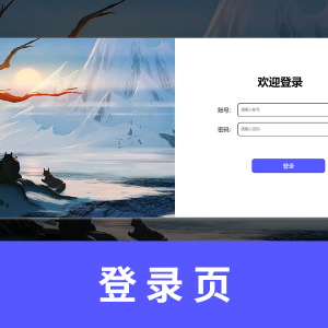 【html+css+javascript】登录页 代码带详细注释 带js登录验证